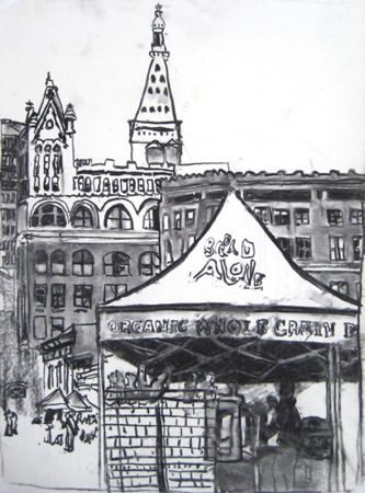 Union Square Greenmarket (sold);
Willow Charcoal/Paper, 2014;
24 x 18 in. Union Square Greenmarket (sold);
Willow Charcoal/Paper, 2014;
24 x 18 in.